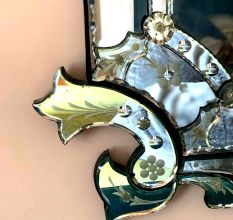 Vintage Crest Venetian Mirror