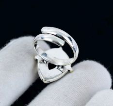 Black Onyx Gemstone Ring 925 Sterling Silver Handmade Jewelry