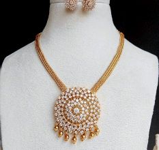 Handcrafted Ethnic Petal Necklace Jewellery Set