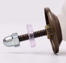 Grey Heart Ceramic Knob (1)