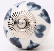 Grey Heart Ceramic Knob (1)