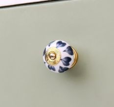 Grey Heart Ceramic Knob (1)