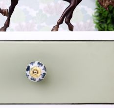 Grey Heart Ceramic Knob (1)