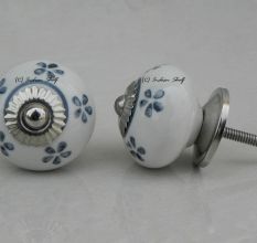 Tiny Floral Grey Knob (1)