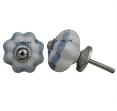 Grey Striped Medium Knob (1)
