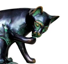 Brass Cat Ht-4.3 Inches
