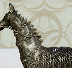 Brass Tribal Horse Ht-6.7 Inches