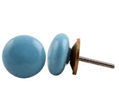 Turquoise Flat Knob