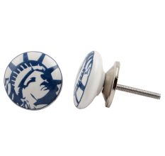 White Statue Of Liberty Knob