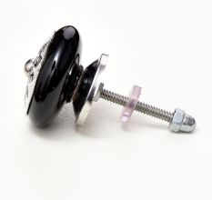 Black Strewn Flat Knob