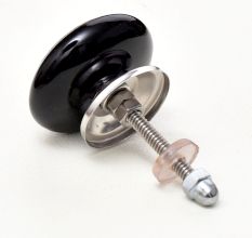 Black Strewn Flat Knob