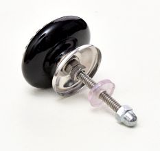 Black Strewn Flat Knob