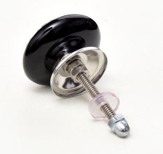 Black Strewn Flat Knob
