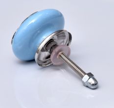 Turquoise Strewn Flat Knob
