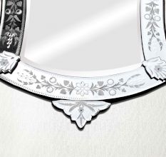 Oval Venetian Mirror-50 inches X 26.5 inches