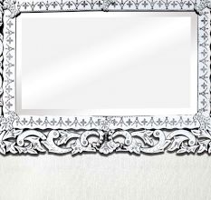 Over mantle Venetian Mirror-48.5 inches X 57.5 inches