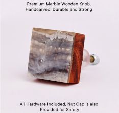 Marble Wooden Knob