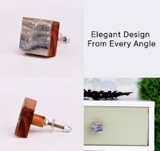 Marble Wooden Knob