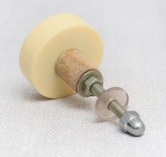 Cream Knot Resin Knob