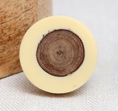 Cream Knot Resin Knob