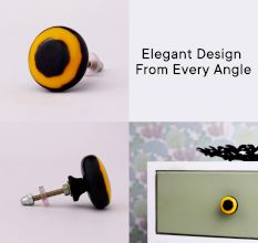 Antique Yellow Resin Knob