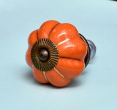 Orange Gold Line Knob