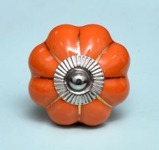 Orange Gold Line Knob