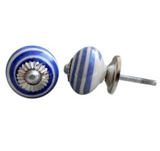 Blue Swirls Knob Small