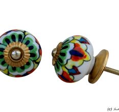 Colorful Round Drawer Knob