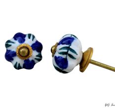 Navy Blue Medium Drawer Knob