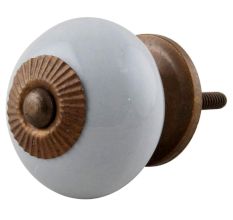 Light Grey Solid Knob