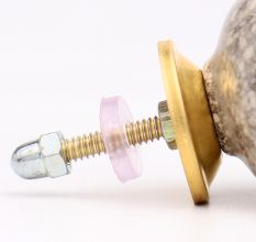 Marble Cream Crackle Ceramic Cabinet Knob