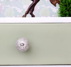 Marble Cream Crackle Ceramic Cabinet Knob