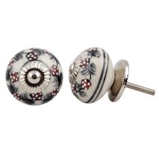 Cherry Tiny Flower Drawer Knob