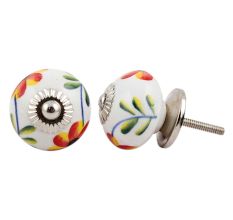 Daffodil Flower Ceramic Drawer Knob