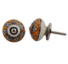 Mustard Flower Drawer Knob