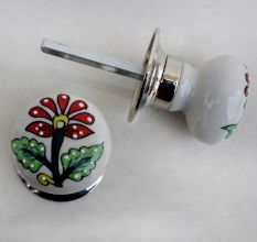 Lily Flower Mortice Door Handles 2.5