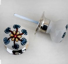 Saintpaulia Flower Mortice Door Handles 2.5