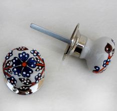 Stephanotis Flower Door Mortice Handles 2.5