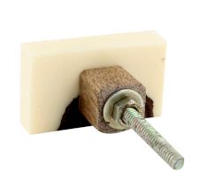 Cream Knot Resin Knob