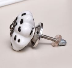 White Etched Melon Knob