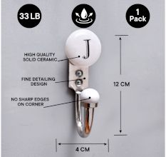 J Flat Ceramic Hooks