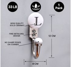 L Flat Ceramic Hooks