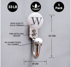W Flat Ceramic Hooks
