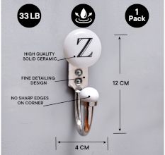 Z Flat Ceramic Hook