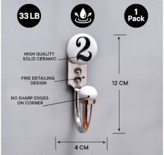 Number Ceramic Hooks -2