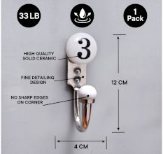 Number Ceramic Hooks -3