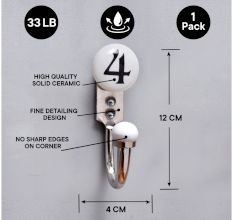 Number Ceramic Hooks -4