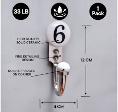 Number Ceramic Hooks -6