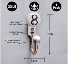 Number Ceramic Hooks -8